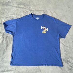 Disney Blue Tee with Mickey Mouse Emblem